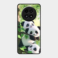 Panda Glossy Metal Case Cover For Realme 13 5G