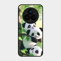 Panda Glossy Metal Case Cover For Realme 14 Pro 5G