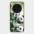 Panda Glossy Metal Case Cover For Realme 14 Pro Lite 5G