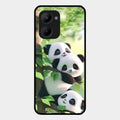 Panda Glossy Metal Case Cover For Realme C33 2023