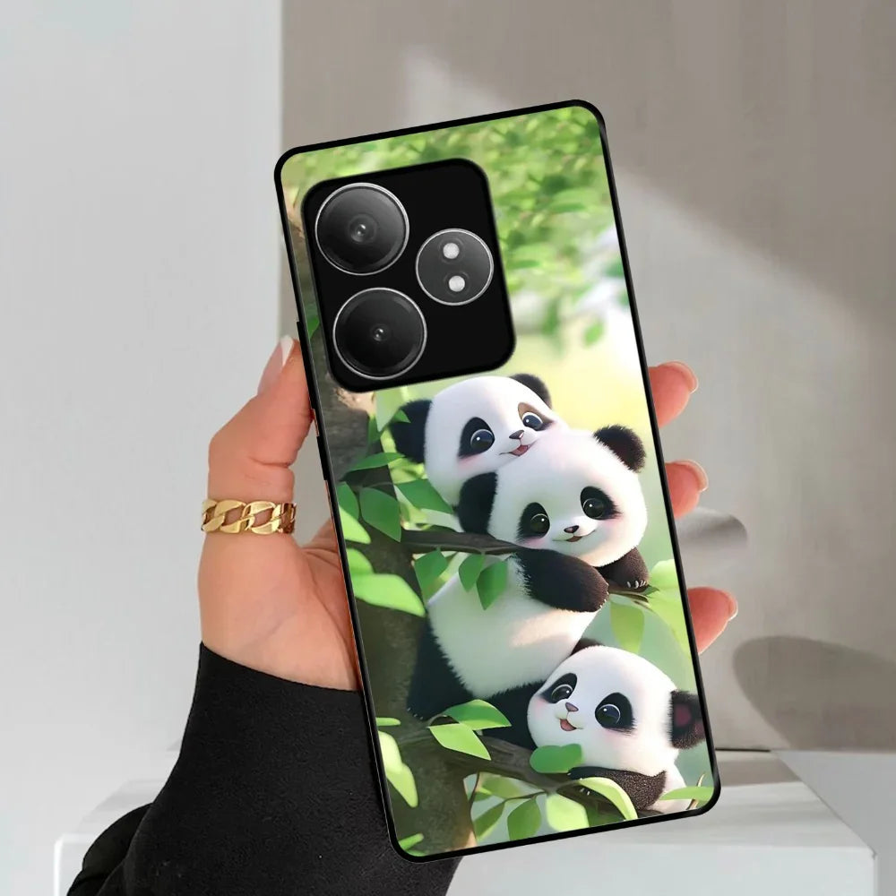 Panda Glossy Metal Case Cover For Realme - ShopOnCliQ