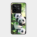 Panda Glossy Metal Case Cover For Realme Gt 7 Pro