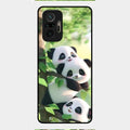 Panda Glossy Metal Case Cover For Redmi Note 10 Pro