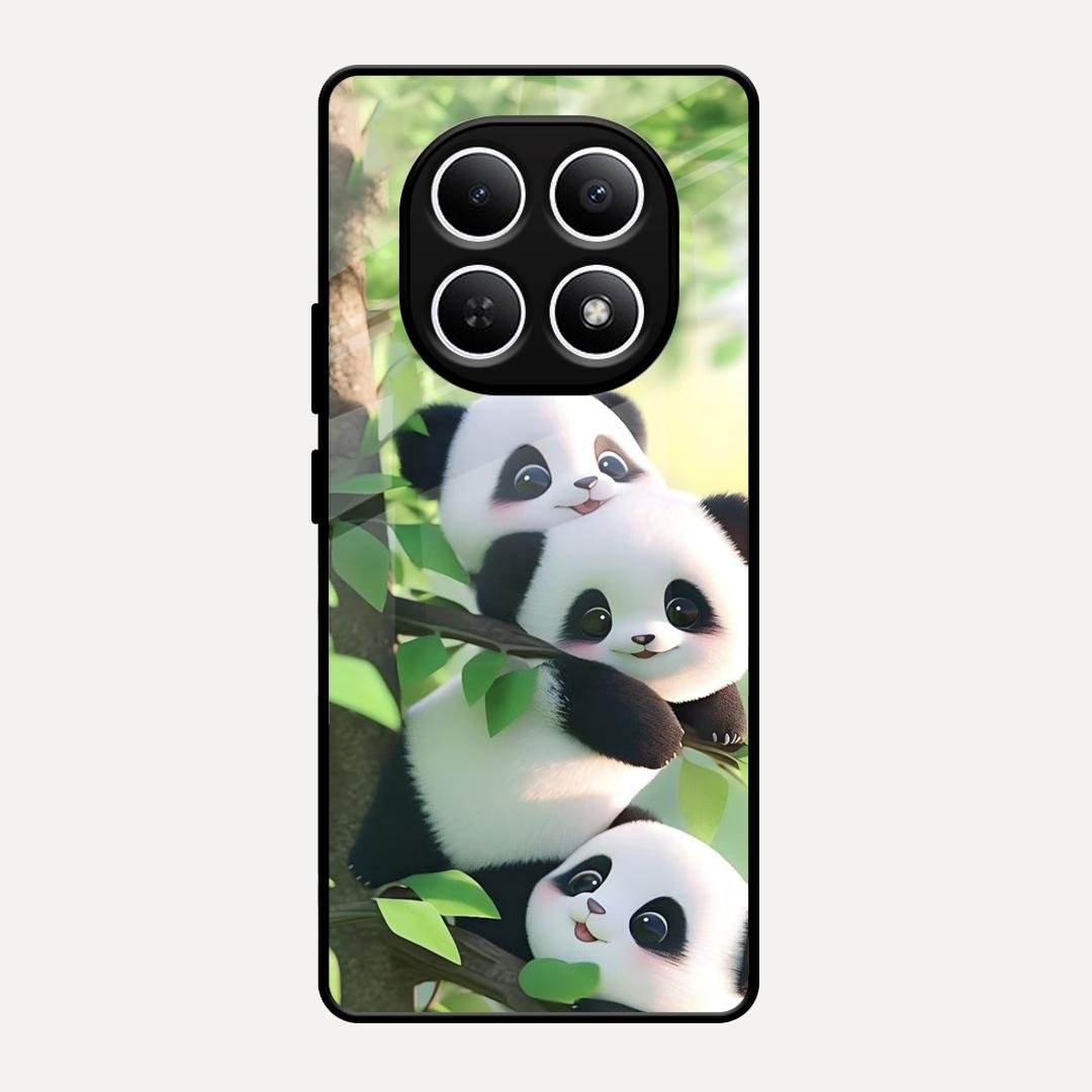 Panda Glossy Metal Case Cover For Redmi Note 15 5G