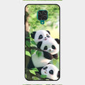 Panda Glossy Metal Case Cover For Redmi Note 9 Pro
