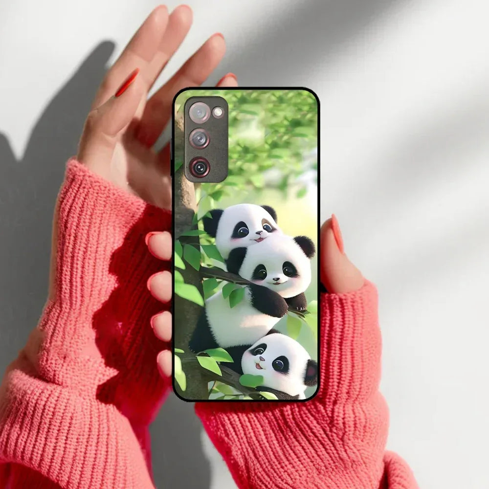 Panda Glossy Metal Case Cover For Samsung - ShopOnCliQ