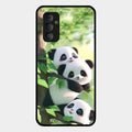 Panda Glossy Metal Case Cover For Samsung Galaxy F23 5G
