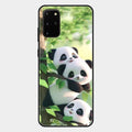 Panda Glossy Metal Case Cover For Samsung Galaxy S20 Plus