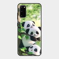 Panda Glossy Metal Case Cover For Samsung Galaxy S20
