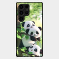 Panda Glossy Metal Case Cover For Samsung Galaxy S25 Ultra 5G