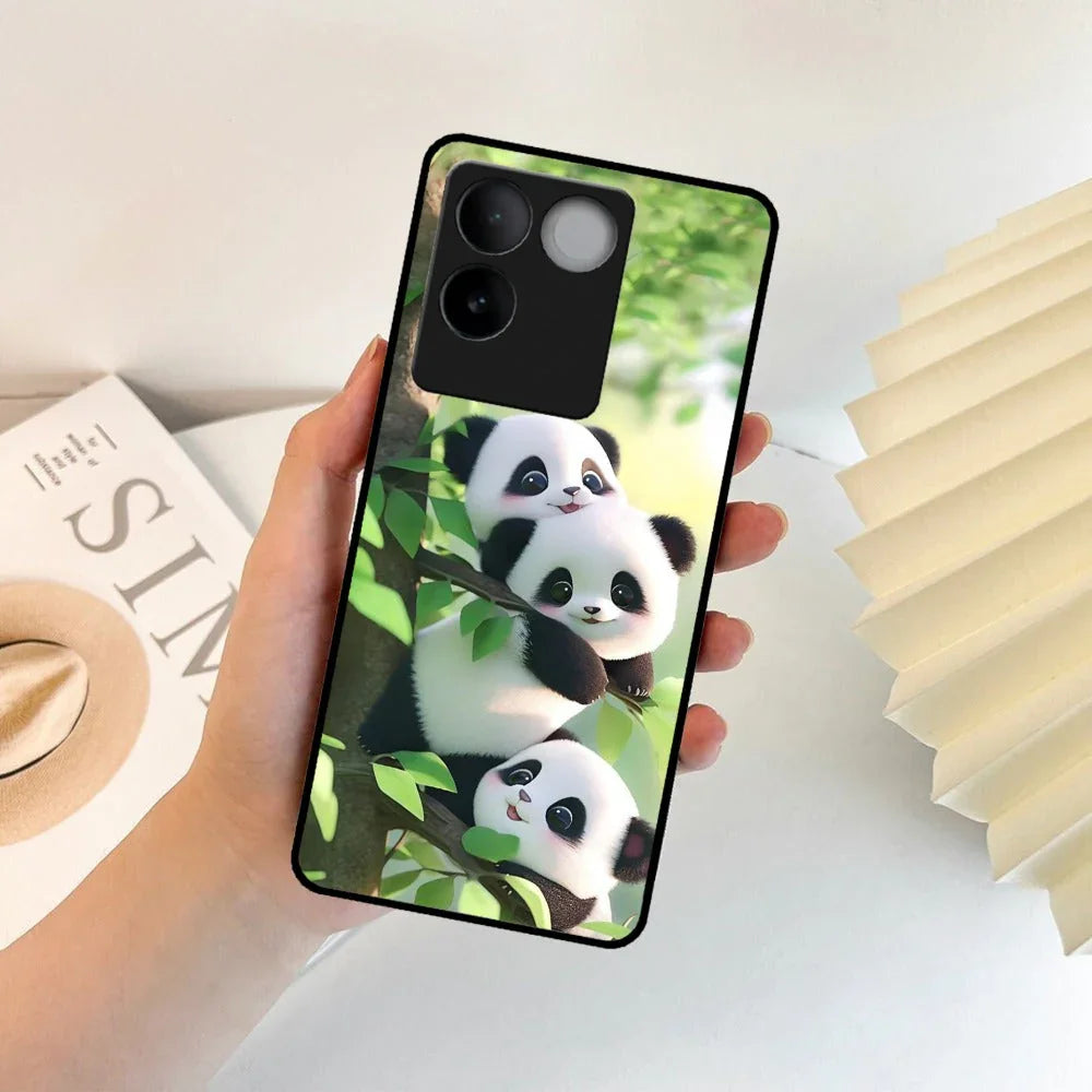 Panda Glossy Metal Case Cover For Vivo - ShopOnCliQ
