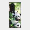 Panda Glossy Metal Case Cover For Vivo T3 Ultra