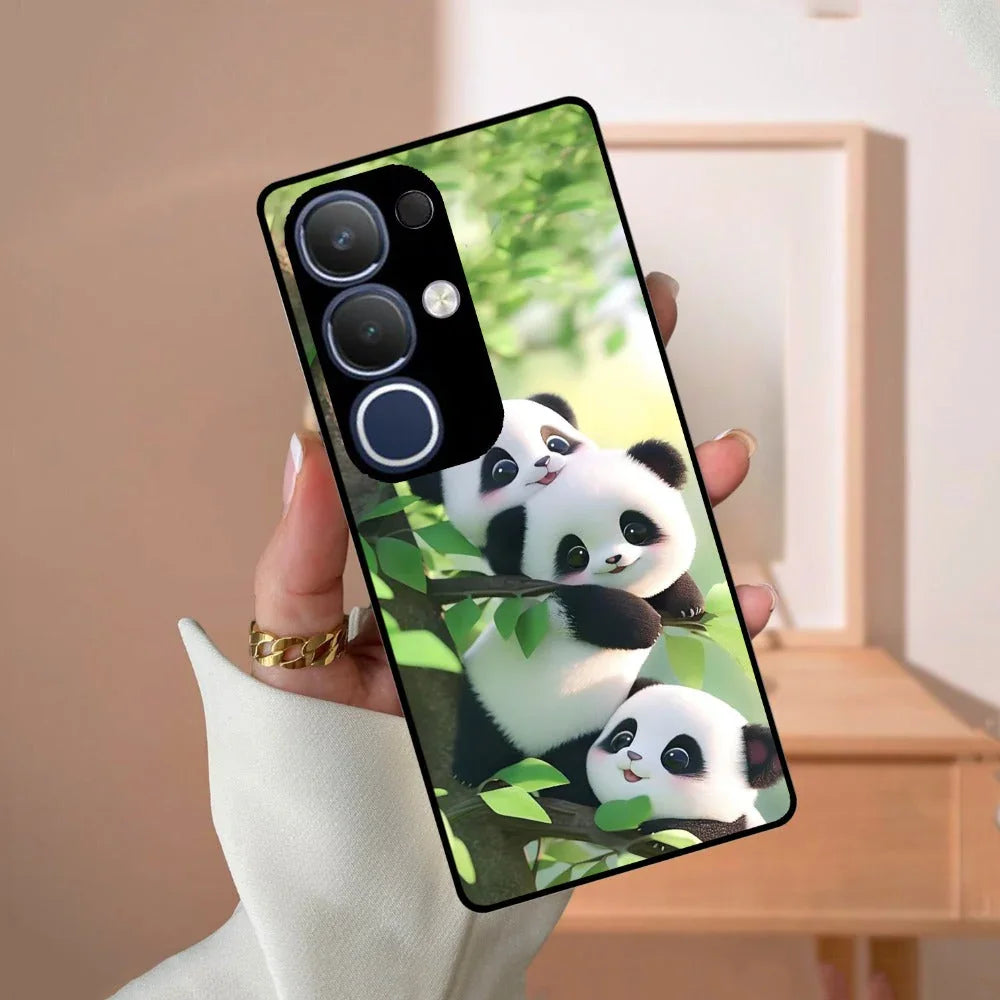 Panda Glossy Metal Case Cover For Vivo - ShopOnCliQ