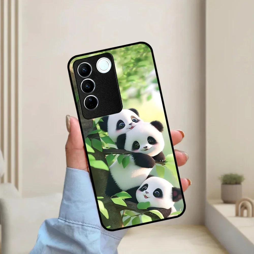 Panda Glossy Metal Case Cover For Vivo - ShopOnCliQ