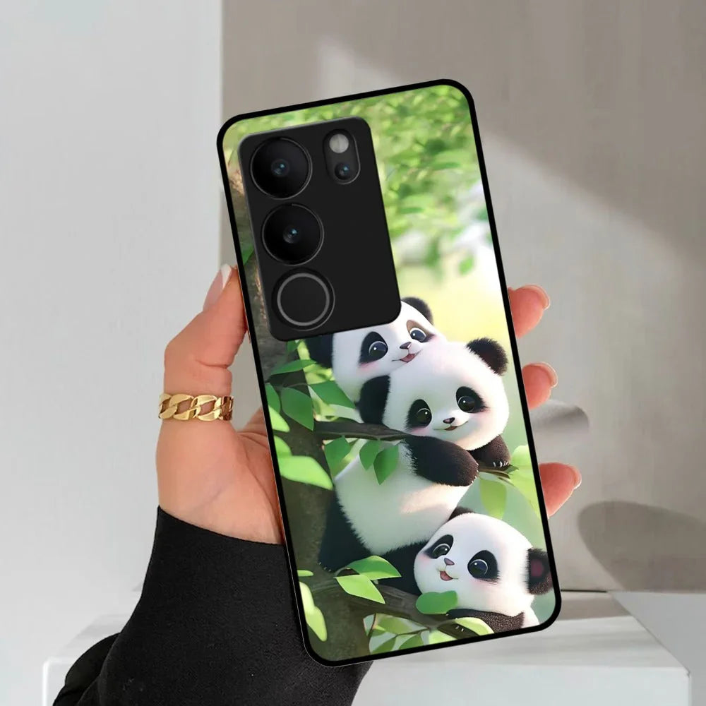 Panda Glossy Metal Case Cover For Vivo - ShopOnCliQ