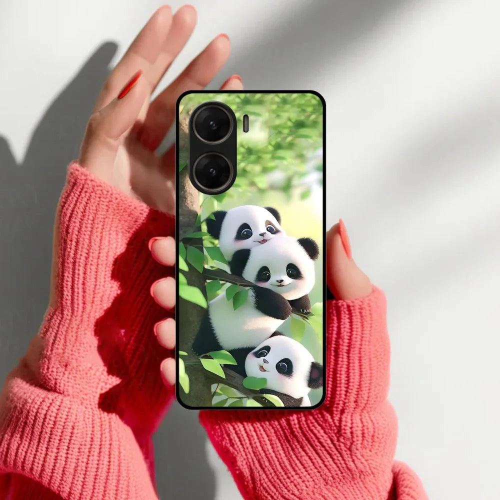 Panda Glossy Metal Case Cover For Vivo - ShopOnCliQ