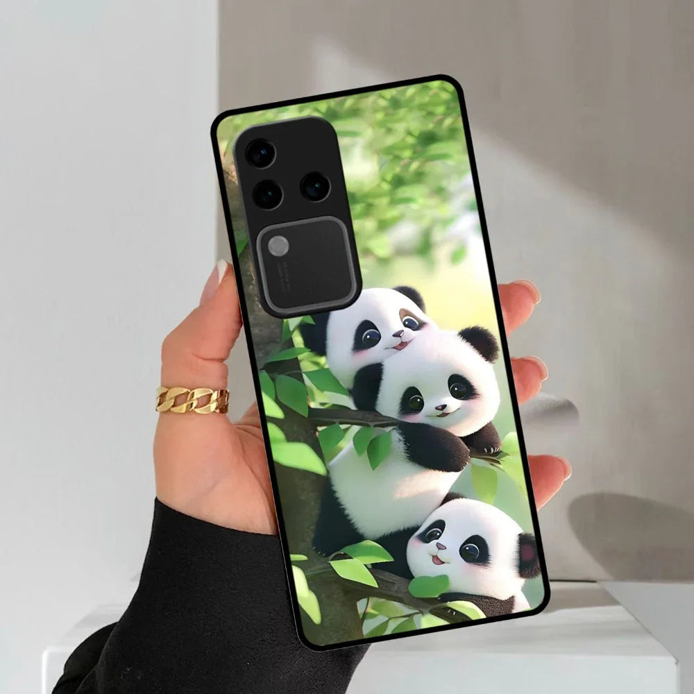 Panda Glossy Metal Case Cover For Vivo - ShopOnCliQ