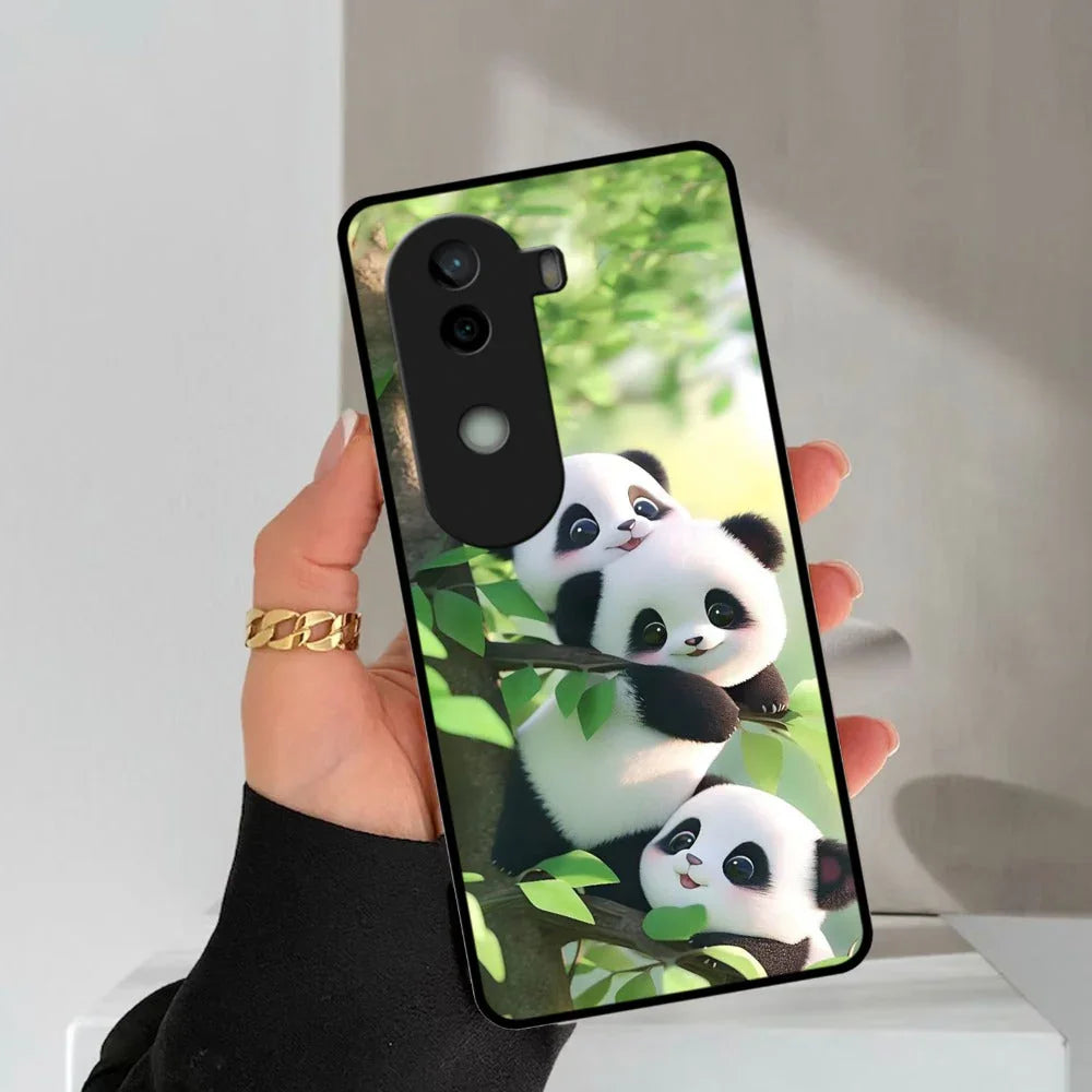 Panda Glossy Metal Case Cover For Vivo - ShopOnCliQ