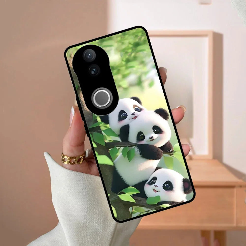 Panda Glossy Metal Case Cover For Vivo - ShopOnCliQ