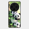Panda Glossy Metal Case Cover For Vivo X100 5G