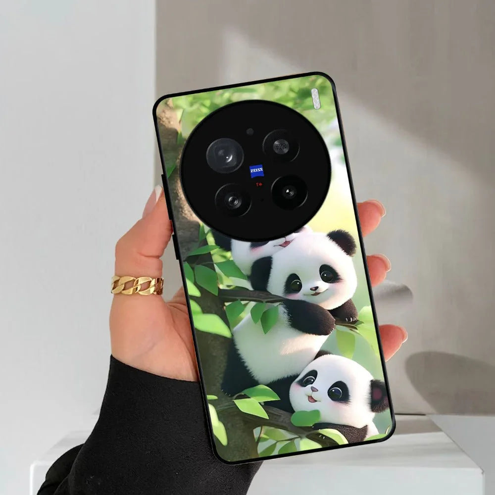 Panda Glossy Metal Case Cover For Vivo - ShopOnCliQ