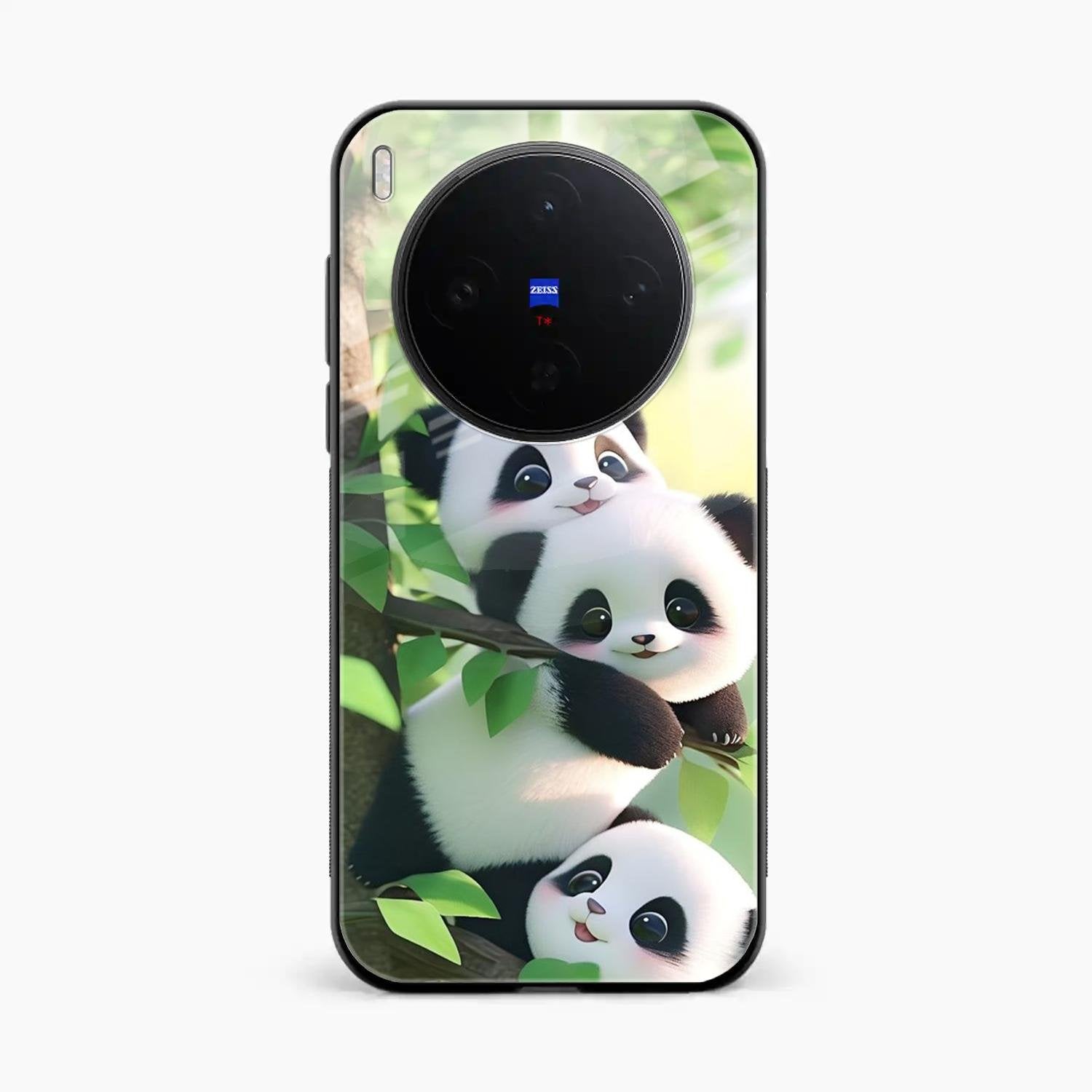 Panda Glossy Metal Case Cover For Vivo X300 5G