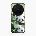 Panda Glossy Metal Case Cover For Vivo X300 Pro 5G