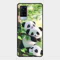 Panda Glossy Metal Case Cover For Vivo X60 5G