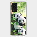 Panda Glossy Metal Case Cover For Vivo X60 Pro 5G