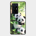 Panda Glossy Metal Case Cover For Vivo X70 Pro Plus 5G