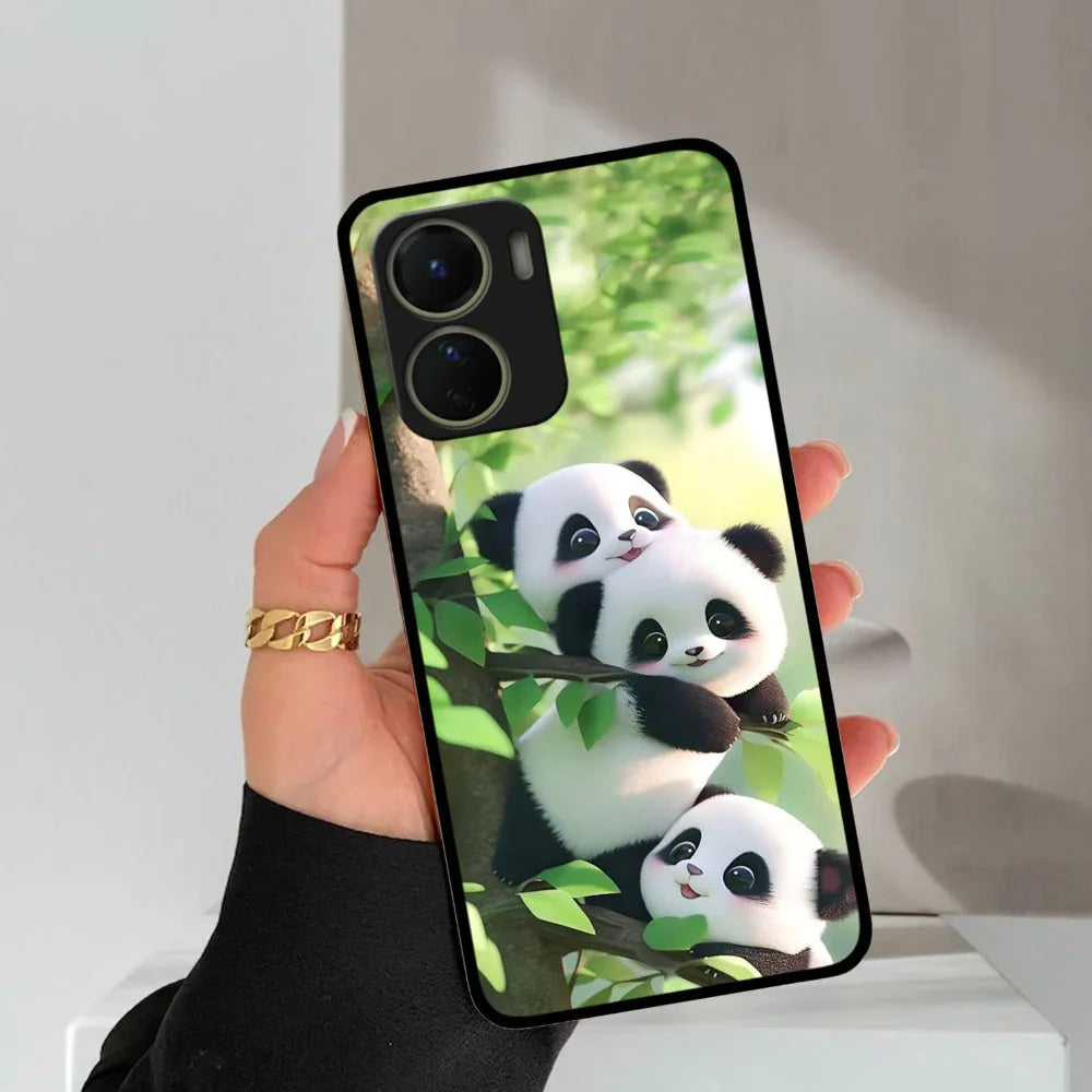 Panda Glossy Metal Case Cover For Vivo - ShopOnCliQ