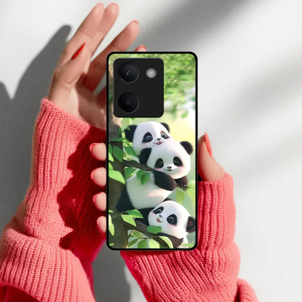 Panda Glossy Metal Case Cover For Vivo - ShopOnCliQ