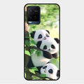 Panda Glossy Metal Case Cover For Vivo Y21A