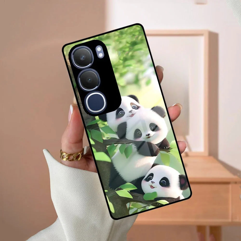 Panda Glossy Metal Case Cover For Vivo - ShopOnCliQ