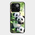 Panda Glossy Metal Case Cover For Xiaomi 14 5G