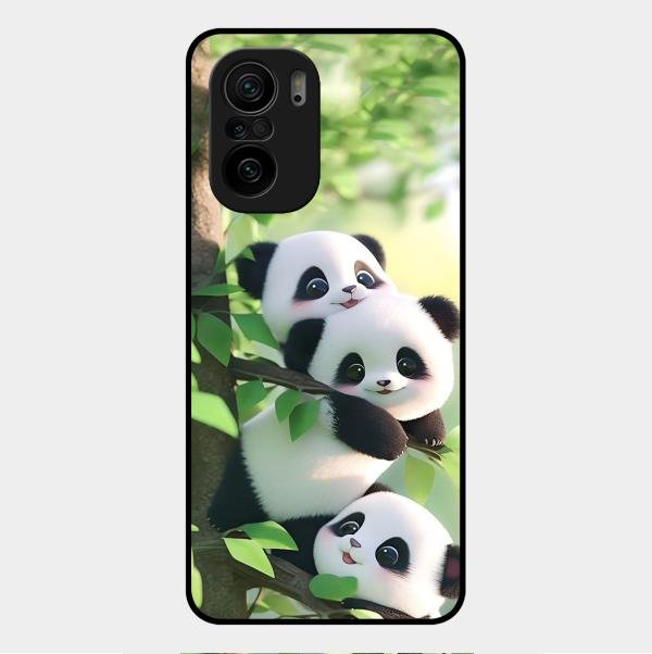 Panda Glossy Metal Case Cover For Xiaomi Mi 11X 5G