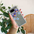 Pansies flowers Transparent Silicon Case For Google Pixel 8 5G
