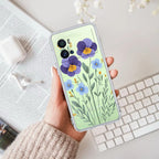 Pansies flowers Transparent Silicon Case For iQOO Neo 7 Pro 5G