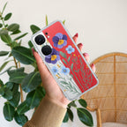 Pansies flowers Transparent Silicon Case For iQOO Neo 9 Pro 5G