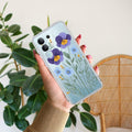 Pansies flowers Transparent Silicon Case For iQOO Z10x 5G