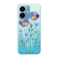 Pansies flowers Transparent Silicon Case For iQOO Z6 Lite 5G
