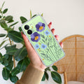 Pansies flowers Transparent Silicon Case For iQOO Z9 5G