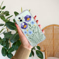 Pansies flowers Transparent Silicon Case For Vivo V40e 5G