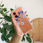Pansies flowers Transparent Silicon Case For Vivo T2 5G