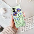 Pansies flowers Transparent Silicon Case For iQOO Z9x 5G