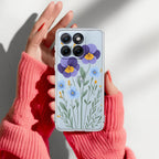 Pansies flowers Anti Yellow Case For Motorola G67 Power 5G