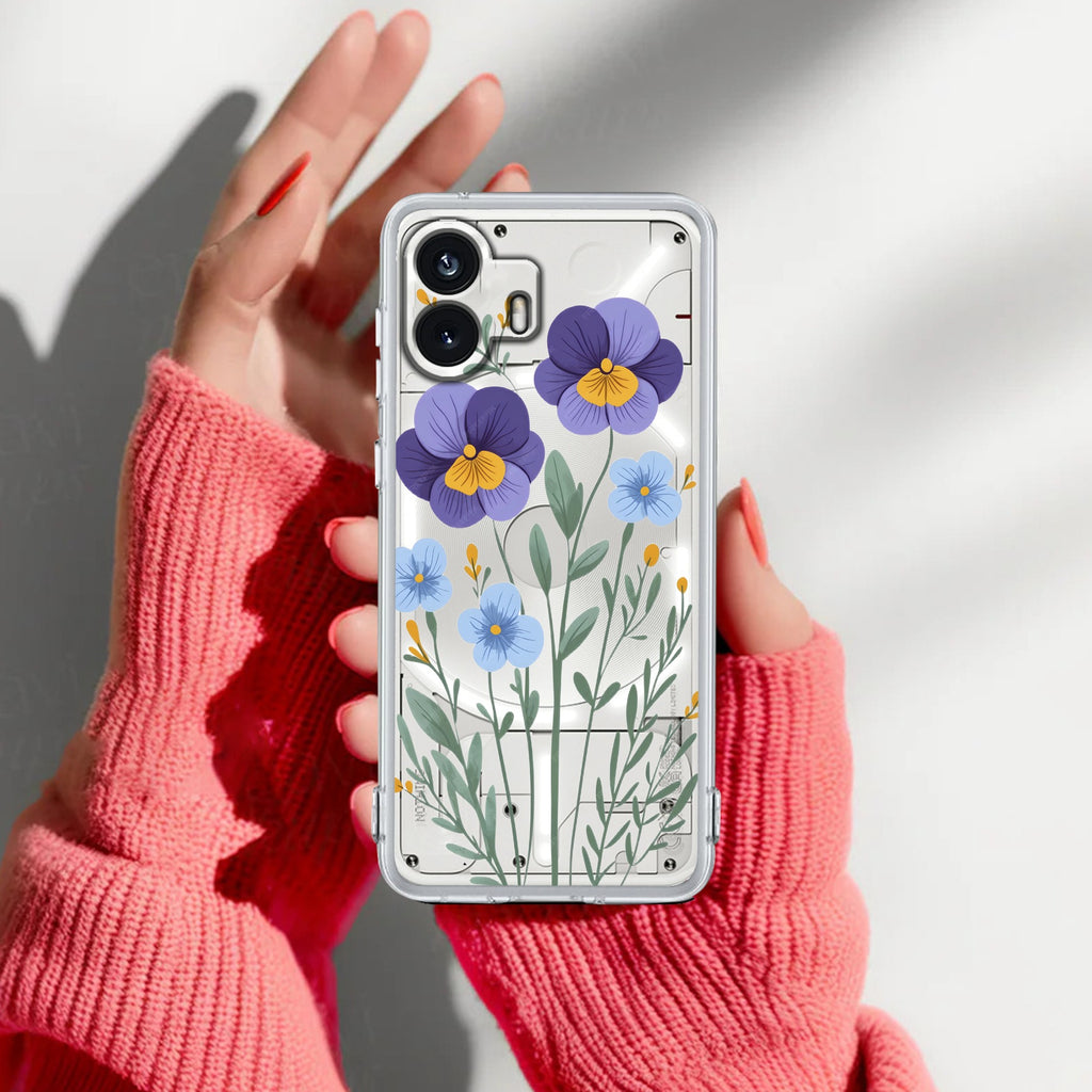Pansies flowers Anti Yellow Case For Nothing Phone 2
