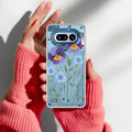 Pansies flowers Transparent Silicon Case For Nothing Phone 4A 5G