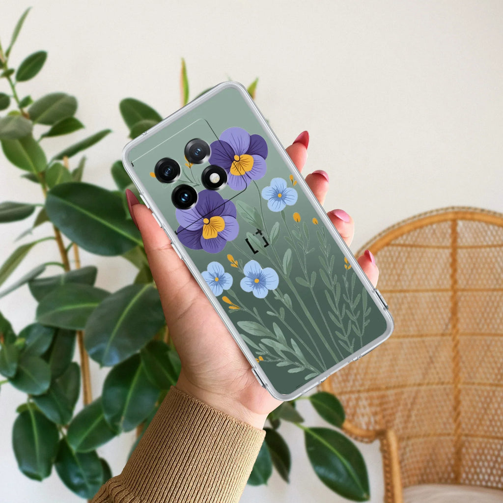 Pansies flowers Anti Yellow Case For OnePlus 11R 5G