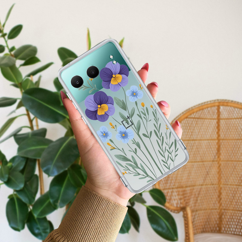 Pansies flowers Anti Yellow Case For OnePlus Nord 4 5G